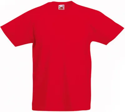 Produktbild von Fruit of the Loom - Kids Valueweight T - Red - 92