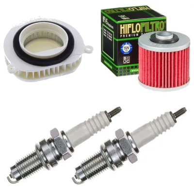 Immagine prodotto di Kit di manutenzione per Yamaha XVS 125 H Drag Star 2000-2004: filtri e candele di accensione di pamoto - Nuovo