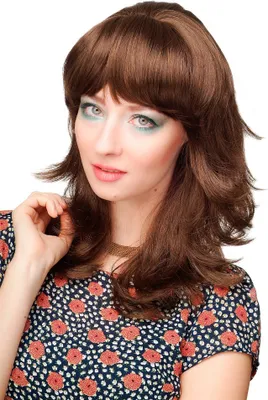 Produktbild von WIG ME UP Perücke Pony Mittellang Braun CM-177-8