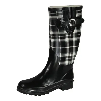Produktbild von Beck Damen Gummistiefel Regenstiefel Stiefel Pepita, Farbe:Schwarz, Schuhgröße:EUR 39, Artikel:-506 Pepita