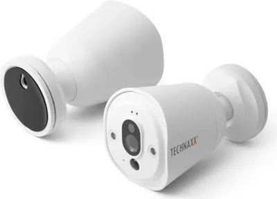 Produktbild von Technaxx Easy IP-Cam HD kabellos TX-55 weiß, Spritzwassergeschützt