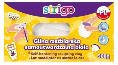 Produktbild von Strigo Modellierton, weiß, 500 g
