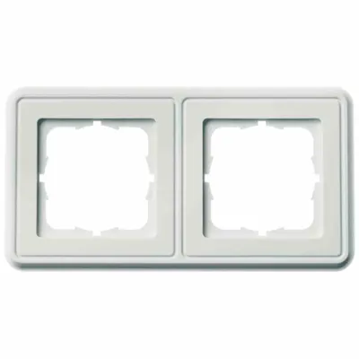 Immagine prodotto di TELEGÄRTNER telaio di copertura 151 x 80 mm, a 2 ingressi, bianco alpino