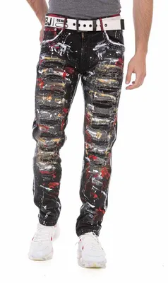 Produktbild von CD715 Herren Straight-Jeans im coolen Streetstyle