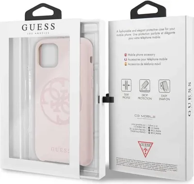 Immagine prodotto di Guess Guhcn58Ls4Glp Iphone 11 Prolight Pink/Jasnoróżowy Custodia rigida in silicone 4G tono su tono