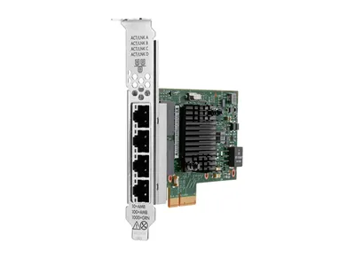 Obrázek produktu pro HPE Broadcom BCM5719 Ethernet 1Gb 4-port BASE-T Adapter for, Interní, Kabel, PCI Express, Ethernet, 1 Mbit/s