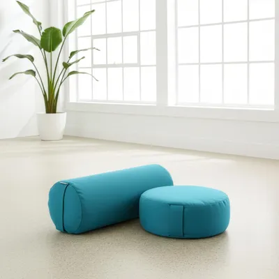 Produktbild von Yoga-Set Ananda (Meditationskissen Dhyana + Yoga-Bolster Samtosha)