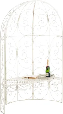 Produktbild von TPFGarden Halbpavillon Rosalia mit Sitzbank antik-creme