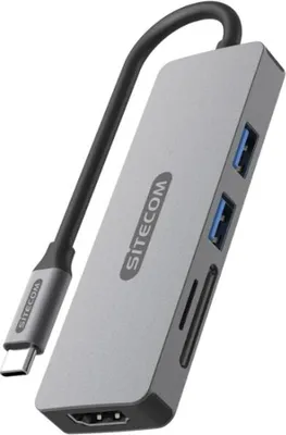 Image de Sitecom Adaptateur USB-C multiport 5 en 1