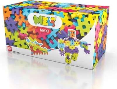Produktbild von Meli Maxi 200 Bausteine Bauklötze Kunststoff Bauklötzchen