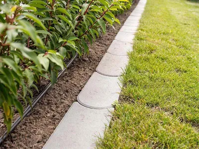 Produktbild von Diephaus Rasenmähkante Grau 33/16/4 Cm