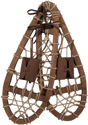 Zdjęcie produktu dla Clayre & Eef 6H2501, dekoracja "Ski", kolor: brązowy, beżowy, wymiary: 20x6x35 cm