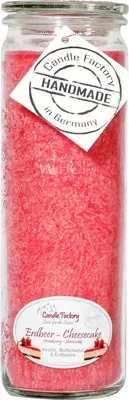 Produktbild von Candle Factory Big Jumbo Erdbeer-Cheesecake Duftkerze Dekokerze 306174
