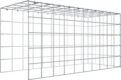 Produktbild von Anbaugabione Typ 4 100 cm x 50 cm x 40 cm (L x H x T), Maschenweite 10 cm x 10 cm, C-Ring
