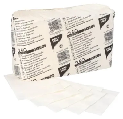 Zdjęcie produktu dla Papstar 14488, Biały, Bibułka, Monochromatyczny, 17 g/m², 250 mm, 300 mm