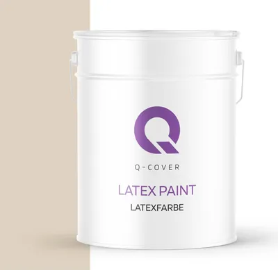 Produktbild von Latexfarbe Hellbeige 10L | Matte Innenfarbe Klasse 3 | Hohe Deckkraft & Scheuerfest | Für Wand & Decke