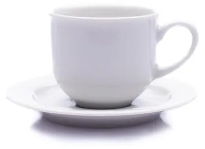 Produktbild von Thun 1794 Kaffeetasse mit Untertasse, Tschechisches Porzellan, 165 ml, Opal, weiß, Thun