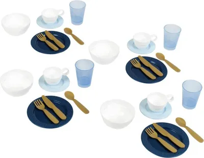 Produktbild von Klein Geschirrset Kindergeschirr - Spielzeug Küchenset 32-teilig multicolor
