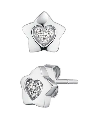Produktbild von Herzengel HEE-HEARTSTAR-ZI-ST Ohrstecker Stern Sterling-Silber 925
