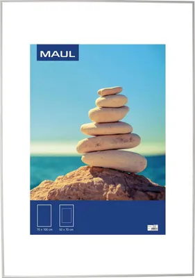 Produktbild von MAUL Bilderrahmen MAULdesign Aluminium 70 x 100 cm, ca. B1 silber