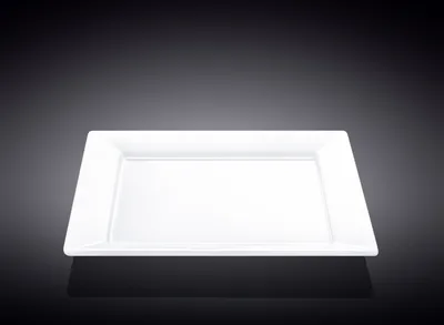Produktbild von Wilmax Quadratischer Speiseteller 25 × 25 cm Weiß aus Porzellan