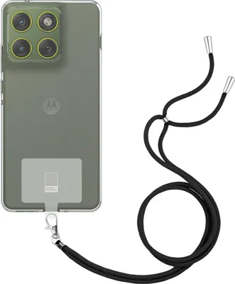 Image de Cazy Coque avec Cordon compatible avec Motorola Edge 70 Coque avec Cordon – Coque Flexible – Transparent