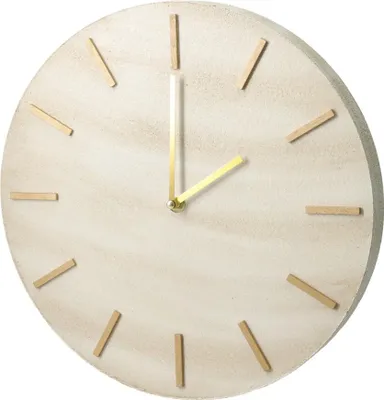 Zdjęcie produktu dla Minimalistyczny zegar ścienny SUM, wzór marmuru, Ø 30 cm