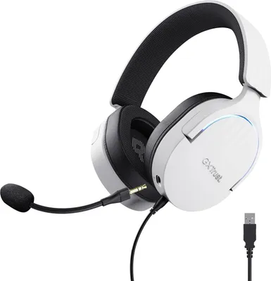 Produktbild von Gaming Headset USB 7.1 Surround Sound, 50mm Treiber, 35% Recyclingkunststoff, Mikrofon mit Geräuschunterdrückung, RGB Over-Ear Kopfhörer für PC
