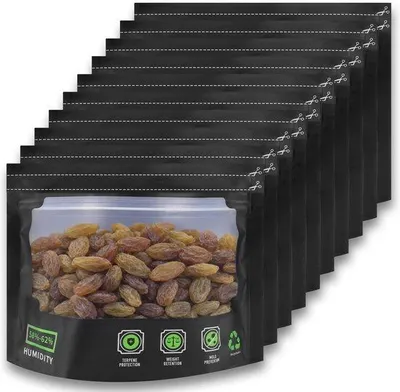 Zdjęcie produktu dla Worek do przechowywania wielokrotnego użytku – szczelny, chroniący przed wilgocią i zapachami – 10 sztuk po 30 g