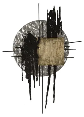 Produktbild von Wandpanel Crypton A — abstrakte Eisenskulptur, 72x100 cm