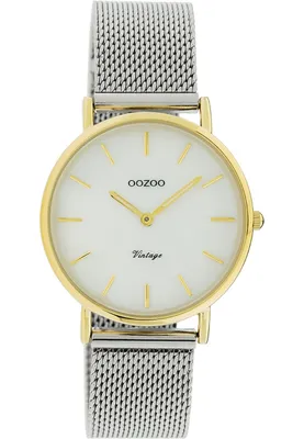 Productafbeelding van OOZOO Vintage Uni polshorloge – Zilver/Goud, model C20124