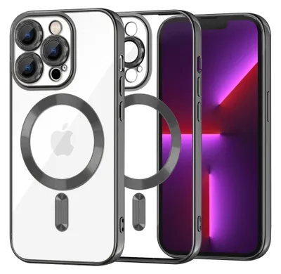 Obrázok produktu pre Techsuit Luxury Crystal MagSafe puzdro pre iPhone 13 Pro – čierne