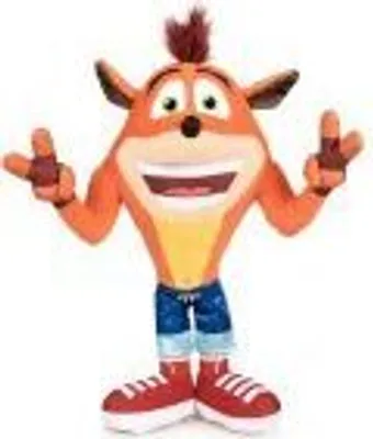 Produktbild von Crash Bandicoot Gewinner Plüschfigur aus Playstation-Spielen, lachend in Siegespose