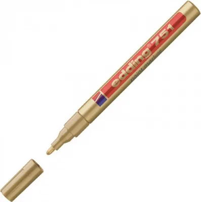 Immagine prodotto di Pennarello vernice lucida edding 751 oro Confezione da 10