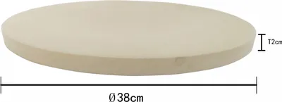 Obrázok produktu pre BBQ XL pizza kameň z kordieritu Ø 38 CM a 2 CM hrubý