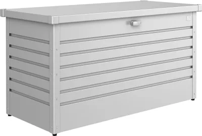Produktbild von Biohort LeisureTime Box 130, Aufbewahrungsbox, Silber, Metallisch, Rechteckig, Galvanisiertes Stahl, Einfarbig, Draußen