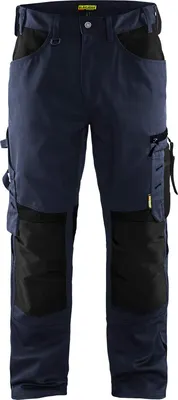 Produktbild von Blakläder® Handwerker Arbeitshose ohne Nageltaschen 1556 1860 in div. Farben, Farbe:dunkel marineblau/schwarz, Größe:146 (94)