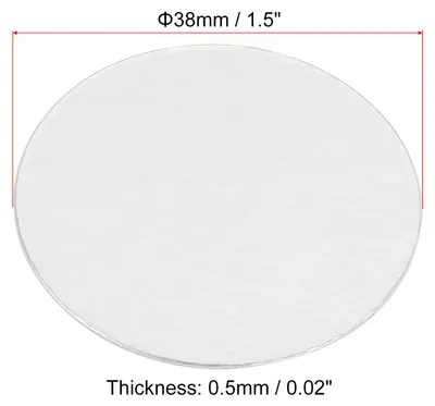 Produktbild von 38mm/1.5" Aluminium-Folie Cap Liner, 75 Pack resistent Tamper Induktion Heat Sealer Abdichtung Liner fš¹r PE Kunststoff-Flasche Glas Deckel