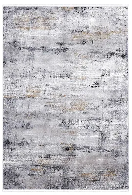 Immagine prodotto di Tappeto design Arktis, 200 x 140 cm, grigio-oro – moderno tappeto astratto a pelo corto con sensazione vellutata, pelo di 7,5 mm, prodotto con tessitura automatica