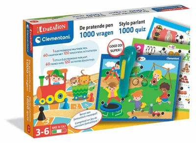 Produktbild von Clementoni Lernspiel sprechender Stift 1000 Fragen Lernspaß
