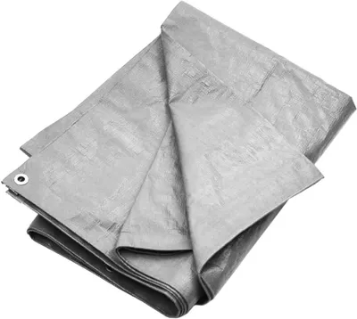 Produktbild von Abdeckplane für Zuhause und Garten, 180 g/m², 6 x 6 m, grau