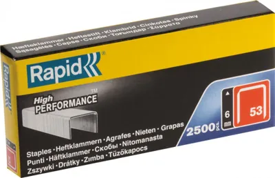 Image de Agrafes Rapid N53 6mm Agrafes N53 Robustes 6mm - Rapid