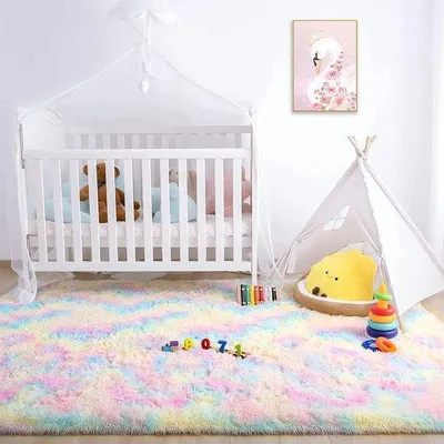 Produktbild von Famanu Kindertapijt Weiches und sicheres Kinderzimmerteppich – Buntes Wohnzimmer-Teppich