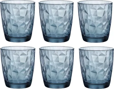 Produktbild von Bormioli Rocco Diamond Ocean Blue Acqua Tumbler 305 ml 6er set