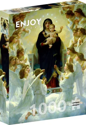 Zdjęcie produktu dla Puzzle 1000 elementów Enjoy – William Bouguereau: „Madonna z aniołami”