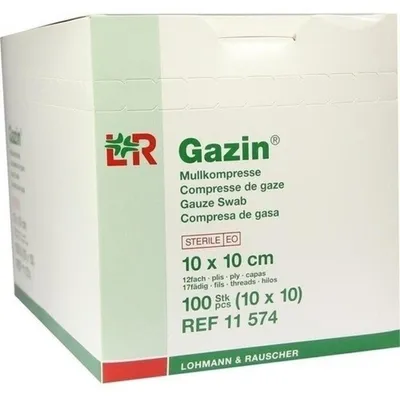 Productafbeelding van GAZIN Mullkompressen. 10x10 cm, steriel, 12 stuks