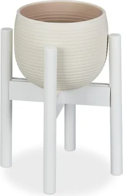 Image de Porte-fleurs blanc réglable, RD28822
