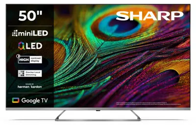 Obrázek produktu pro Sharp 50JP7265E 50palcový televizor QLED MiniLED 4K Harman Kardon Dolby Vision Atmos HDMI 2.1