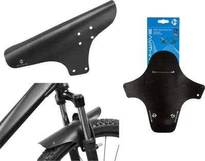 Produktbild von Messingschlager Schutzblech MUD MAX FLEX F/R, M-WAVE, Kunststoff, für Vorder-/Hinterrad, schwarz