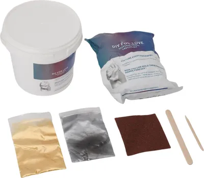 Obrázek produktu pro Sada pro ruční odlévání, 100 g, modelovací prášek, klonovací dřevo, míchací tyčinka a tyčinka, 3D forma